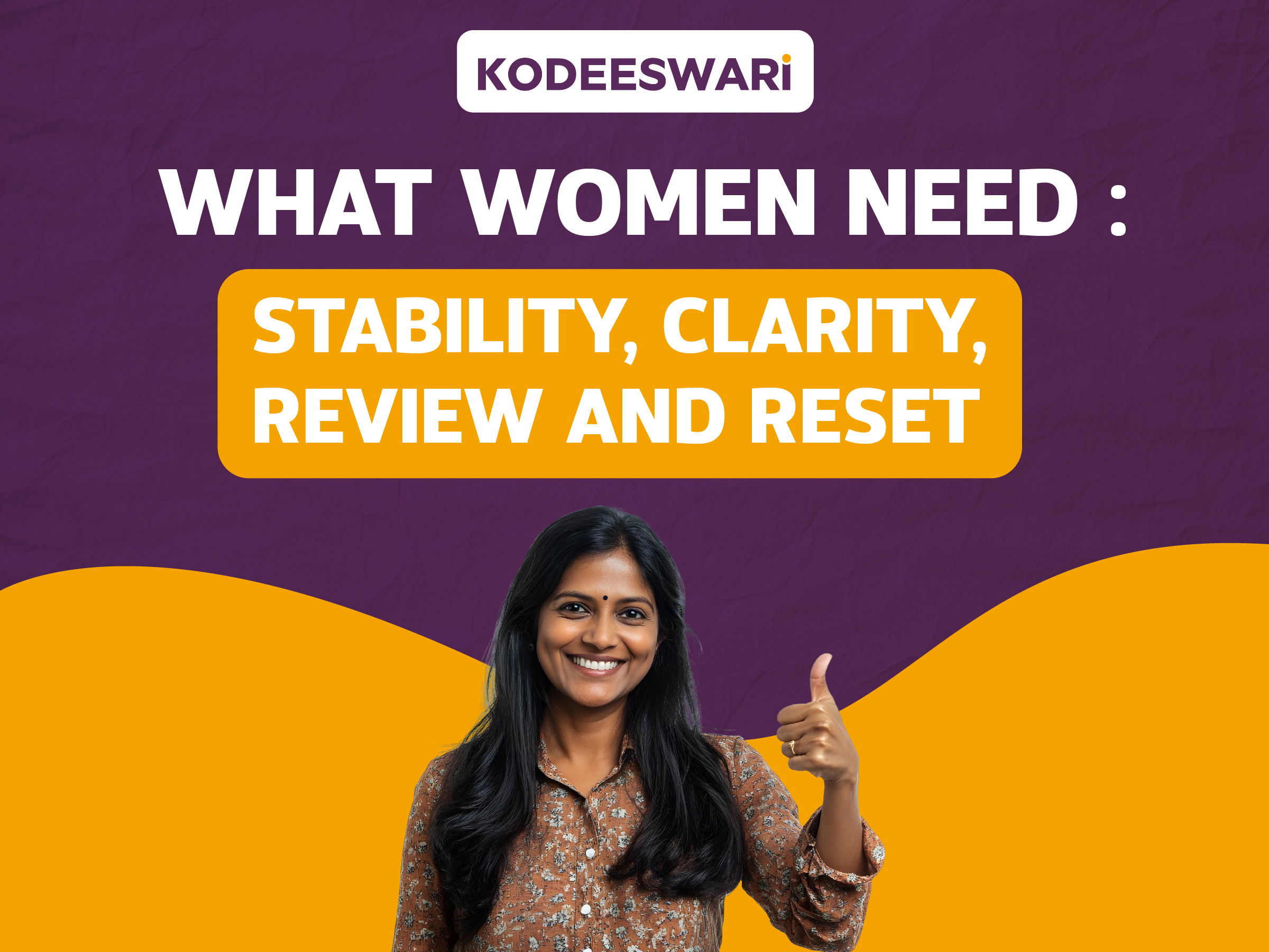 #1 Stability, continuity, review and reset